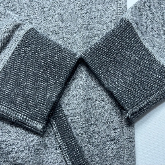 Faherty Full Zip Hoodie Mens Size Medium Gray Cotton Fleece Lined Huckberry - Picture 9 of 13